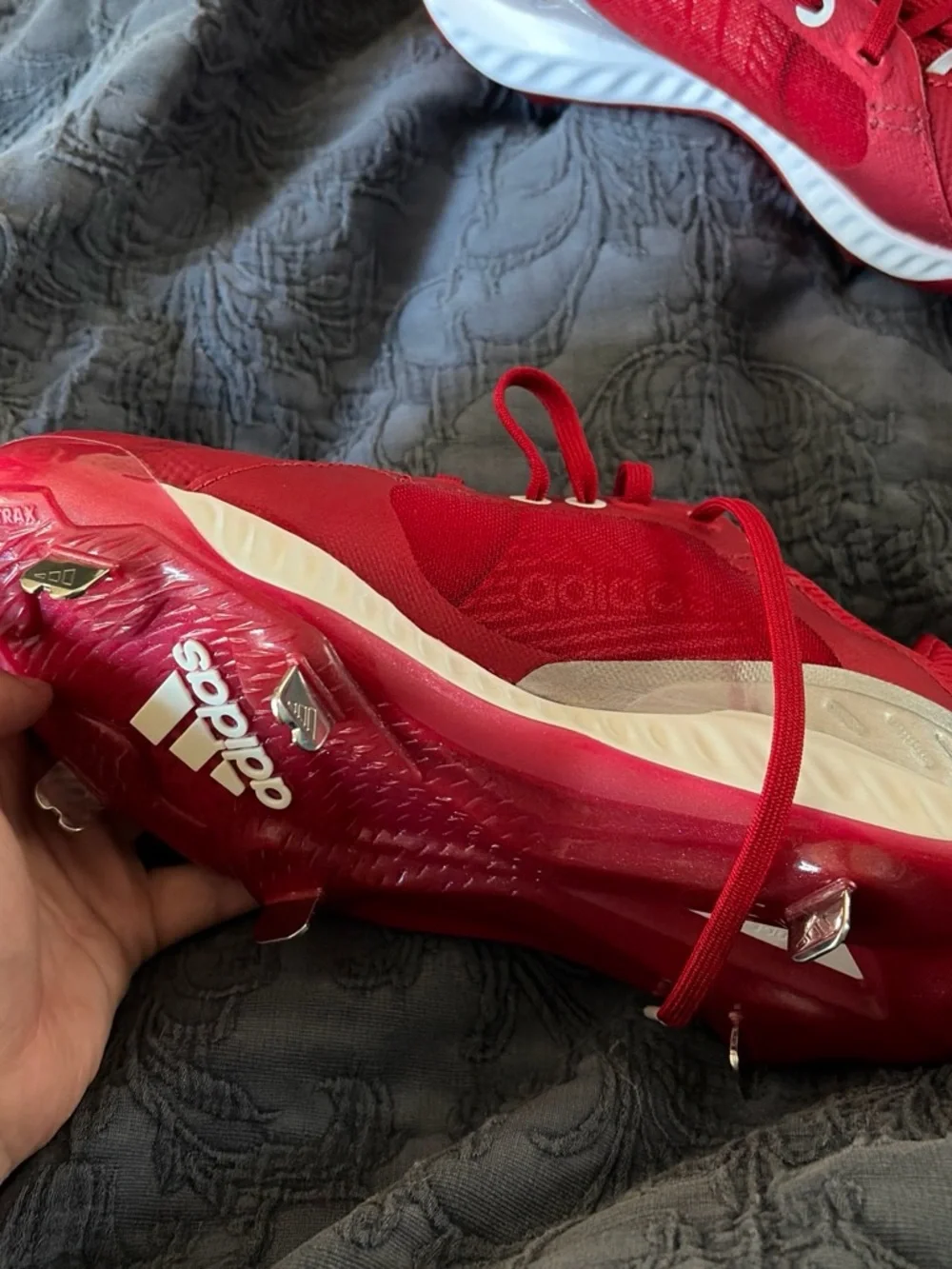 adidas Red Running Shoes with White Accents